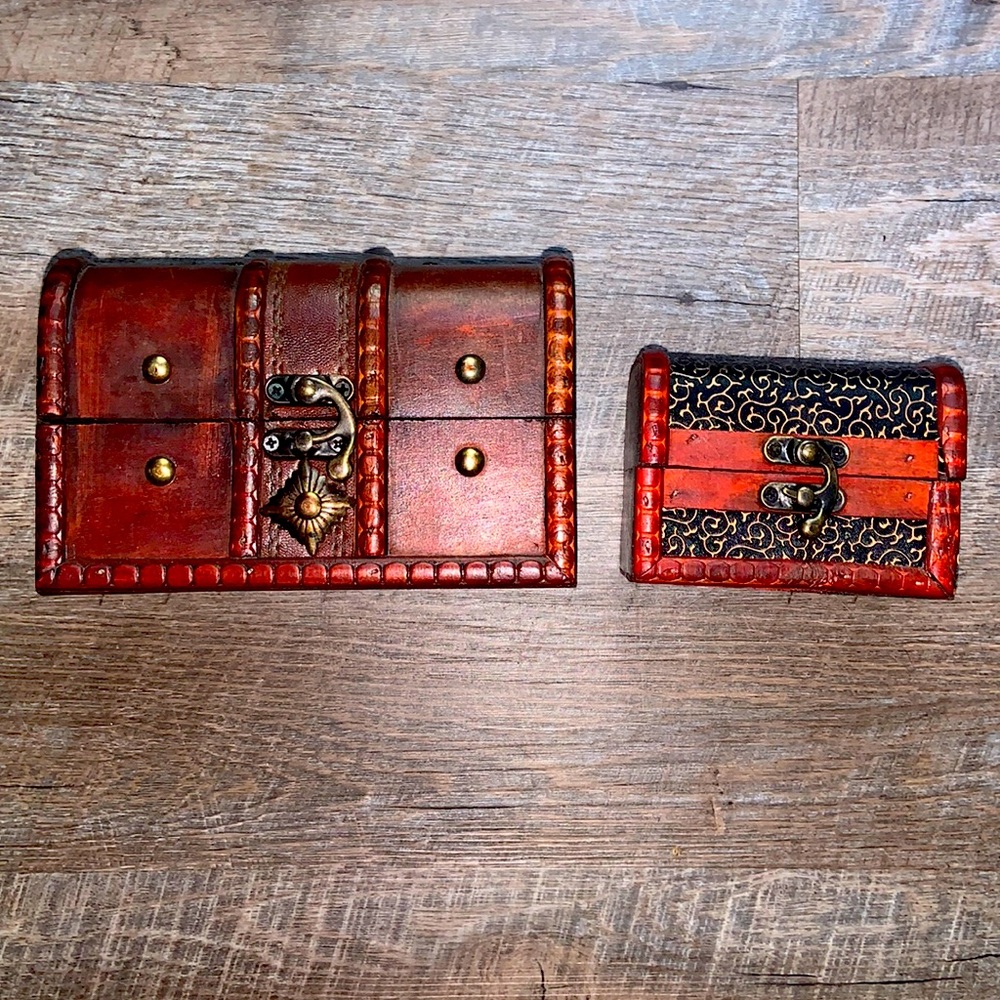 Vintage wooden jewelry boxes